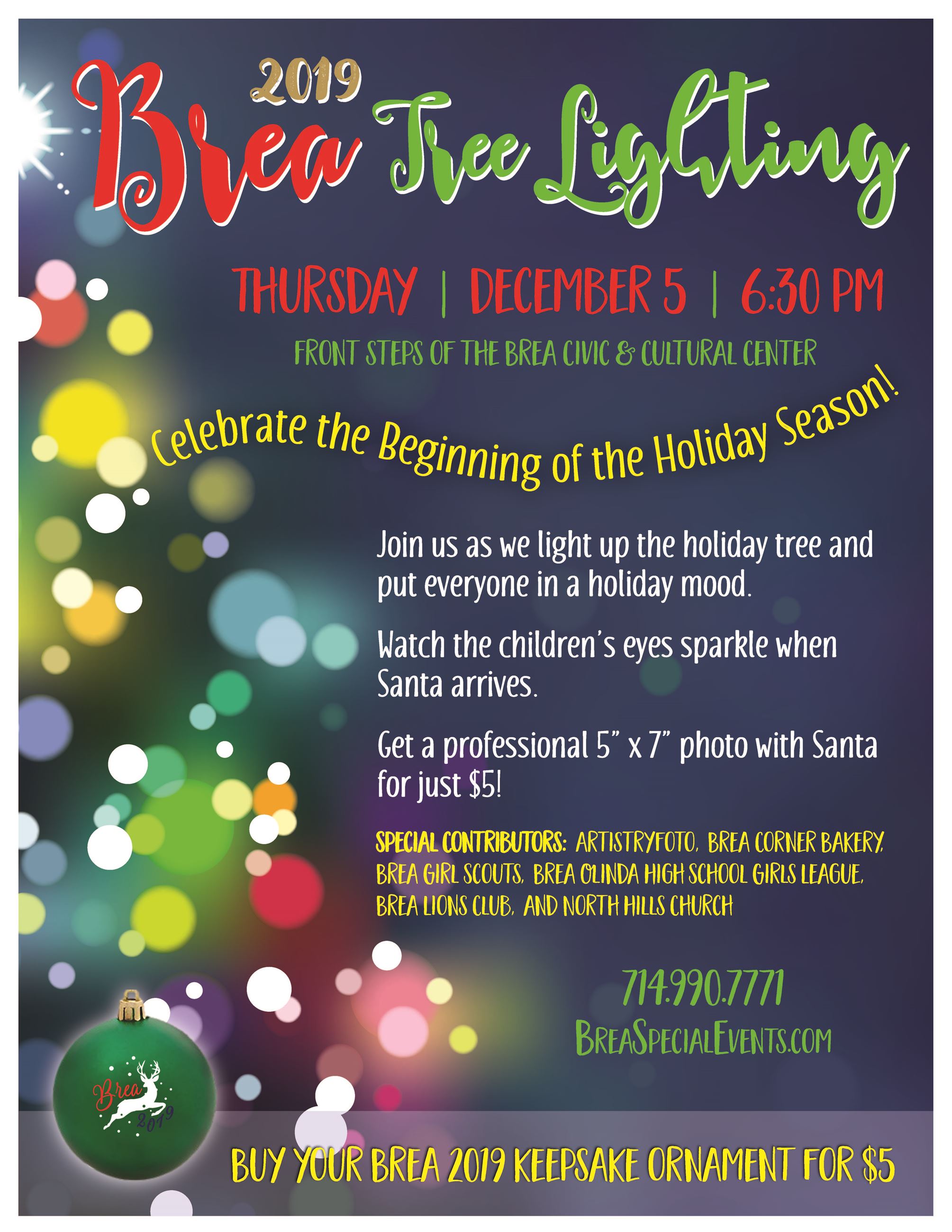 Tree lighting flyer 2019
